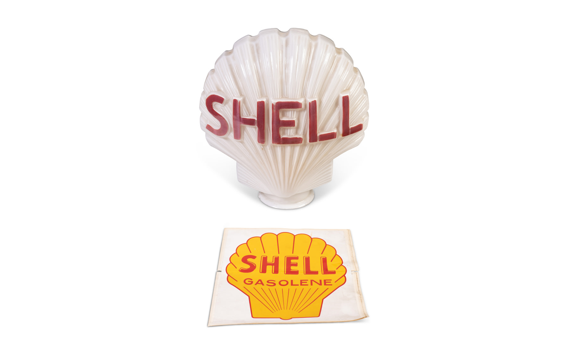 Vintage shell gas pump globe hotsell